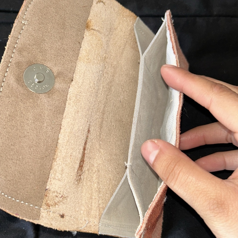 Handcrafted 6 inch Wallet Floral Design - Picture 5 of 5